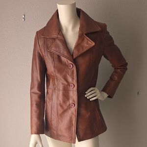 Women's Brown Leather Jacket